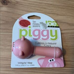 Pink Piggy Measuring Spoon Set